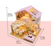 Puppenhaus Miniatur DIY Holz Puppenhaus Kit mit Moebeln mit Produktbild-Vorschau 3