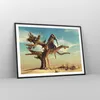 Gerahmtes Poster - Schwarzer Rahmen - Sitzen Elefant Baum - Produktbild-Vorschau 8