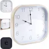 Quadratische Wanduhr aus Holz weiß 30cm Produktbild-Vorschau 10