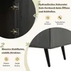 MODFU Elegante TV-kast met houtdecor en draaiende glazen Productafbeelding-voorbeeld 4