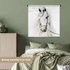 MuchoWow® Wandteppich Wandbehang Pferd - Aquarell - Tiere - Produktbild-Vorschau 4