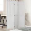 A white folding room divider is shown in a room setting. Produktbild-Vorschau