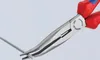 A close-up of the jaws of a pair of long-nose pliers gripping a metal rod. Anteprima dell’immagine prodotto