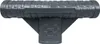 A gray T-connector for a swimming pool, shown against a white background. Produktbild-Vorschau