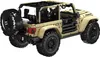 A tan and black toy off-road vehicle, likely a Lego-style building block model, is shown from a rear-side angle against a white background. Voir les images du produit