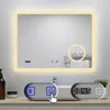 AICA LED Wandspiegel 100x60cm Touchschalter Beschlagfrei Produktbild-Vorschau 2