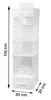Hängeregal für Kleiderschrank, 30x30x115 cm, weiß Produktbild-Vorschau 3