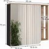 Spiegelschrank Vicco Karen Sonoma 80 x 75 cm, Model 54693 Produktbild-Vorschau 2