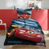 Disney Cars Bettwäsche Set 135x200 80x80 cm Rot Blaue Produktbild-Vorschau 1