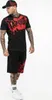 Maglietta Herren normale Passform SPLASHED Nero/Rosso 3XL Anteprima dell’immagine prodotto 3