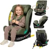 A collage of images showing a child in a car seat, and different angles of the car seat itself. Podgląd zdjęcia produktu