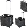 Klappbox Trolley schwarz 42x40x37cm Kunststoff Aluminium Produktbild-Vorschau 1