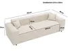 Besilio Möbel - Schlafsofa 250 cm Santorini - Modernes Produktbild-Vorschau 3