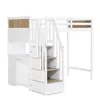 Merax Etagenbett Hochbett 90x200 cm mit Schreibtisch, Produktbild-Vorschau 9