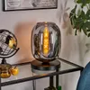 Carrone Tischlampe aus Metall/Glas in Schwarz/Rauchfarben Produktbild-Vorschau 7