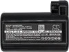 A black lithium-ion battery pack with a label showing product information and warnings. Náhled obrázku produktu