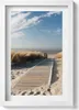 Blick auf den Strand und das Meer– Wandbild mit Rahmen – Produktbild-Vorschau 1