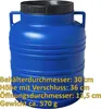 plasteo® Botte a collo largo da 20 litri blu con coperchio Anteprima dell’immagine prodotto 2