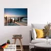 ARTland Poster Sonnenuntergang Strand Wellenbrecher Größe: Produktbild-Vorschau 5