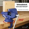 Bituxx Schraubstock Tischschraubstock Drehbar 360 Grad 80 Produktbild-Vorschau 4