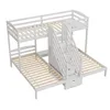 Letto a castello Flieks 90x200cm per 3 bambini, letto a Anteprima dell’immagine prodotto 10
