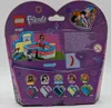The back of a LEGO Friends Olivia's Summer Heart Box packaging, showing the product and various details. Anteprima dell’immagine prodotto