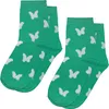 WERI SPEZIALS Mädchen Basicsocken 2er Pack Schmetterlinge Produktbild-Vorschau 1