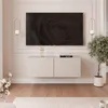 Meuble TV bas Idohome Angel 100 cm cachemire mat - Meuble Voir les images du produit 2