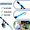 Blaues Angelset - Angelset für Anfänger - 1,8 Meter lange, Produktbild-Vorschau 5