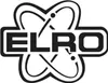 A black and white logo with the text "ELRO" inside an atomic symbol. Produktbild-Vorschau