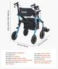 VEVOR 2-in-1 Rollator Faltbar mit Sitz, Leichter Gehwagen Produktbild-Vorschau 7