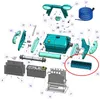 Set di 2 spazzole a lama blu per robot indaco Zodiac W1585A Anteprima dell’immagine prodotto 2