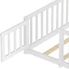 Sweiko lit plat, 140x190 cm, lit d'enfant, barre de maison, Voir les images du produit 13