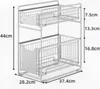 Organizer Pod Zlew Kuchnia Łazienka Składany 28Cm Biały Podgląd zdjęcia produktu 5