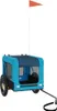 vidaXL Přívěs na jízdní kolo Dogs Modrá a černá Oxford Náhled obrázku produktu 1