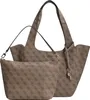 GUESS Shopper Handtasche Calista Latte Logo : Latte Logo Produktbild-Vorschau 10