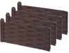 ProGarden Palisade Gartenzaun Beeteinfassung braun 45x18 cm Produktbild-Vorschau 11