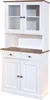 Buffetschrank Westerland schmal - weiß/braun Produktbild-Vorschau 12