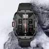 A smartwatch is displayed on a rocky, icy surface. Náhled obrázku produktu