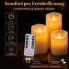 Eikuavons LED svíčky, sada 3 kusů, imitace voskových svíček Náhled obrázku produktu 4
