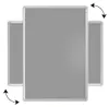 Filztafel mit Alurahmen  Grau 200x100cm Produktbild-Vorschau 6