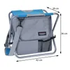 Progarden Klapphocker Metall, Polyester grau / blau 36cm x Produktbild-Vorschau 2