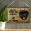 Blechschild Rottweiler 30x20cm Haus ist kein Heim ohne Produktbild-Vorschau 3