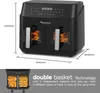 TurboTronic Heißluftfritteuse XXL doppel Airfryer 1600W / Produktbild-Vorschau 2