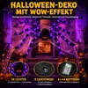 Halloween Deko Riesenspinne XXL 150cm, LED Spinne mit roten Produktbild-Vorschau 2