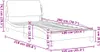 Bettgestell mit Kopfteil Schwarz 100x200 cm Samt - Produktbild-Vorschau 7
