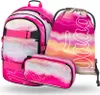 BAAGL SET 3 Skate Pink Stripes: Rucksack, Federtasche, Produktbild-Vorschau 1