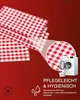 Landhaus 10mm Karo Tischdecke Bauernkaro rot-weiß 110 x 130 Produktbild-Vorschau 5