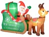 Decorazione natalizia gonfiabile Outsunny, Babbo Natale Anteprima dell’immagine prodotto 1