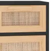 vidaXL Příborník černý 60x30x75cm Masivní borovice a Náhled obrázku produktu 7